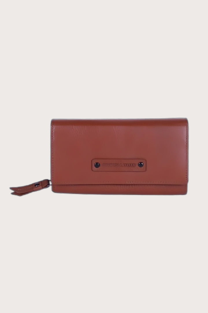 Tan Leather Beehive Ladies Wallet