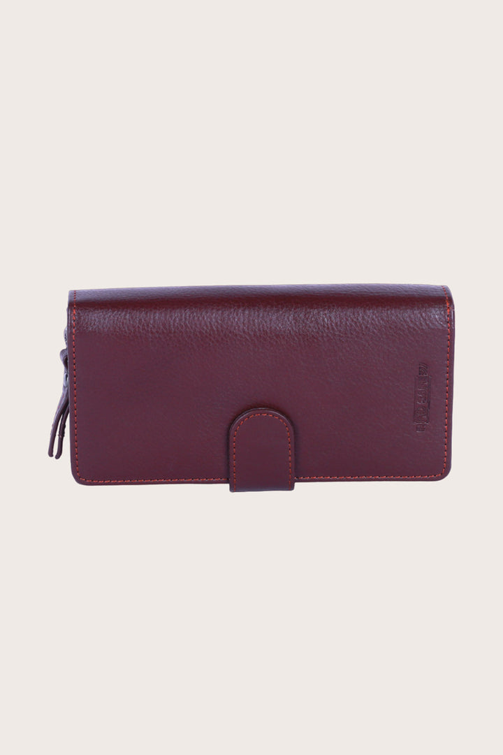 Brown Leather Beehive Ladies Wallet