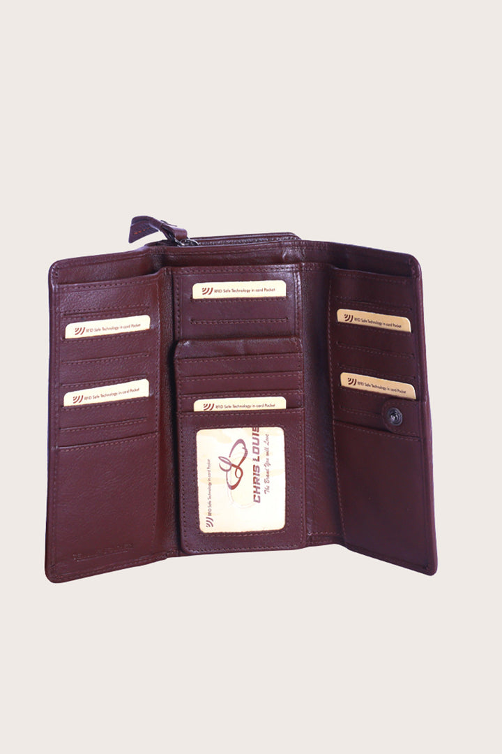 Brown Leather Petra Ladies Wallet