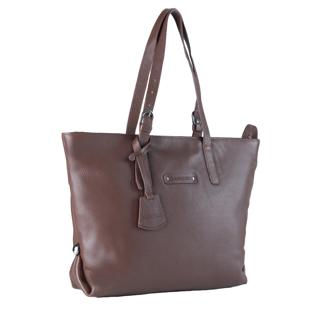 Brown Leather Ceren Tote Bag