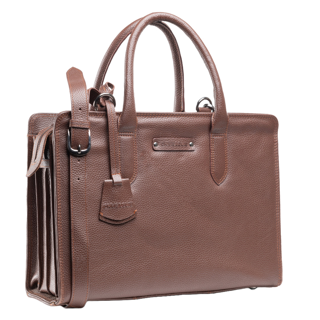 Brown Leather Tokyo Executive Bag (2 In 1)