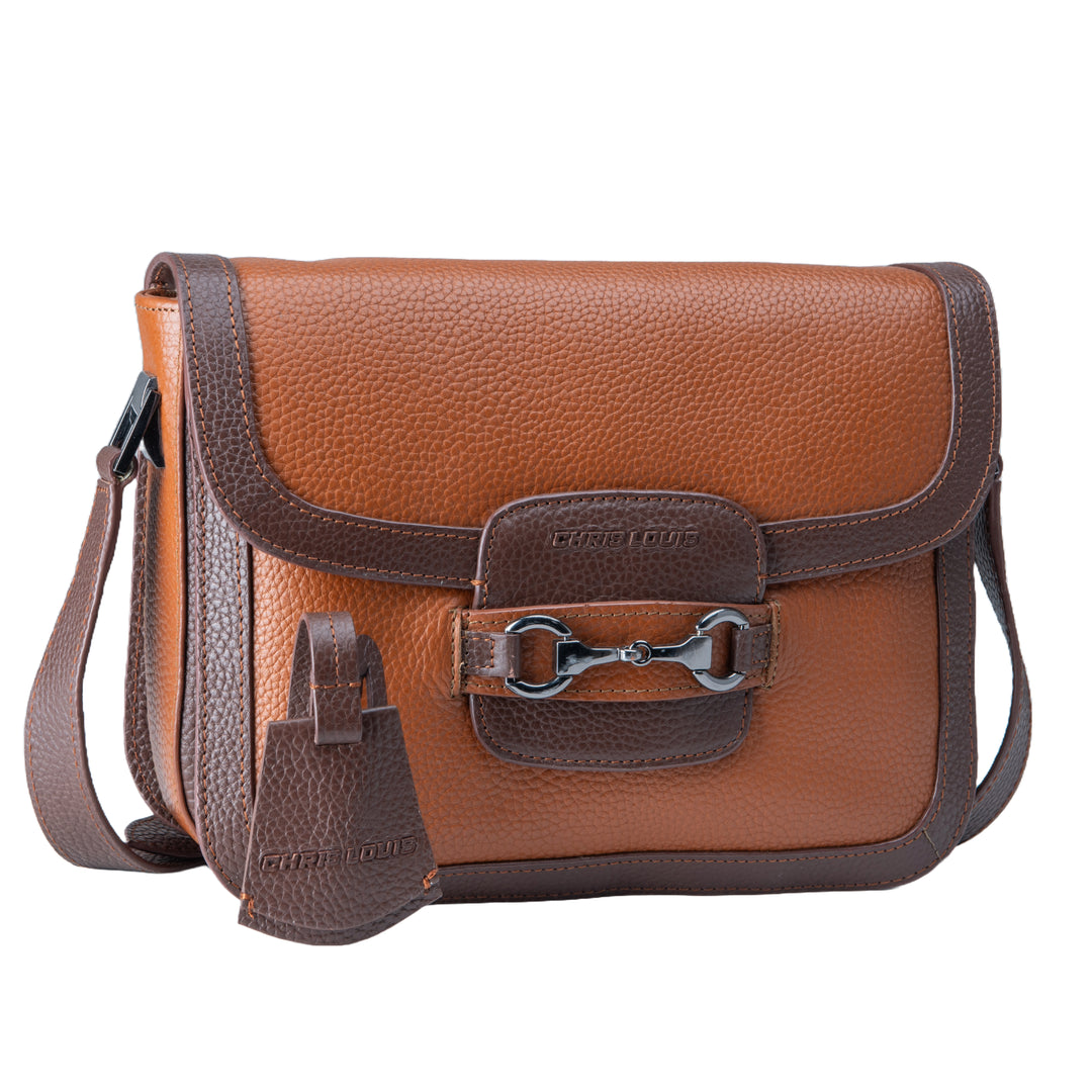 Tan/Brown Leather Sydney Harbour Sling Bag