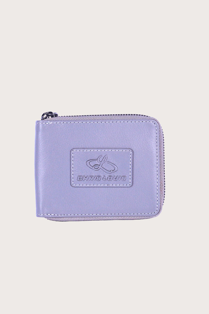 Grey Leather Wurley Wallet