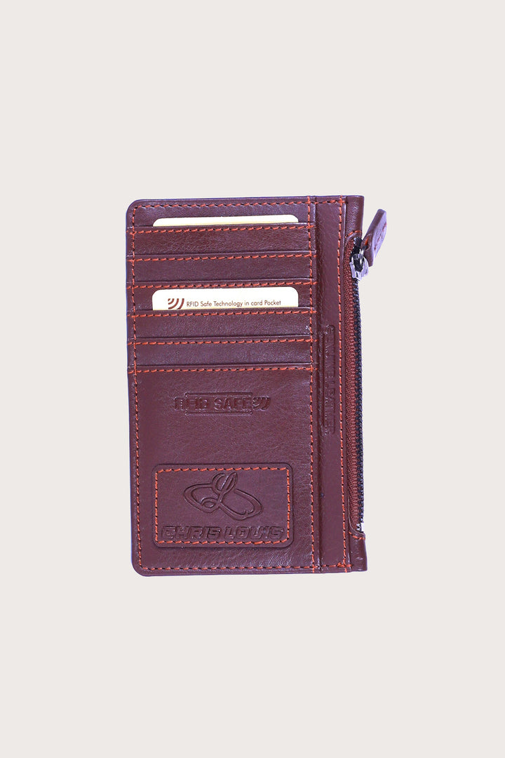 Brown Leather Klewan Card Case