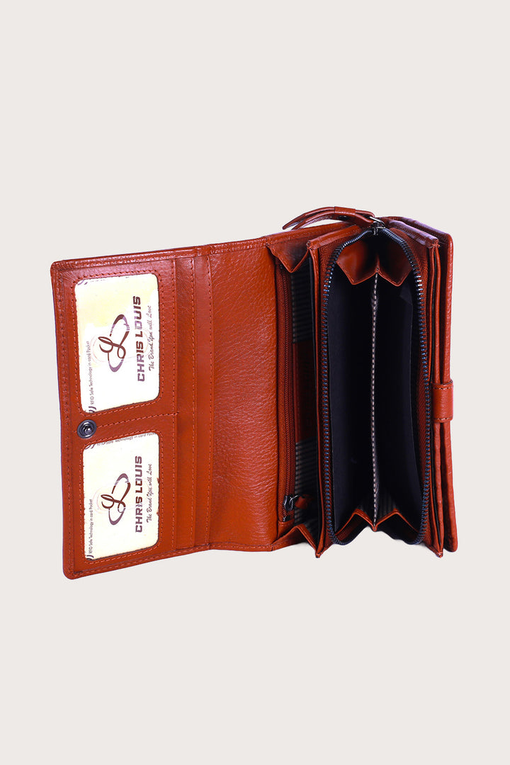 Tan Leather Venice Ladies Wallet