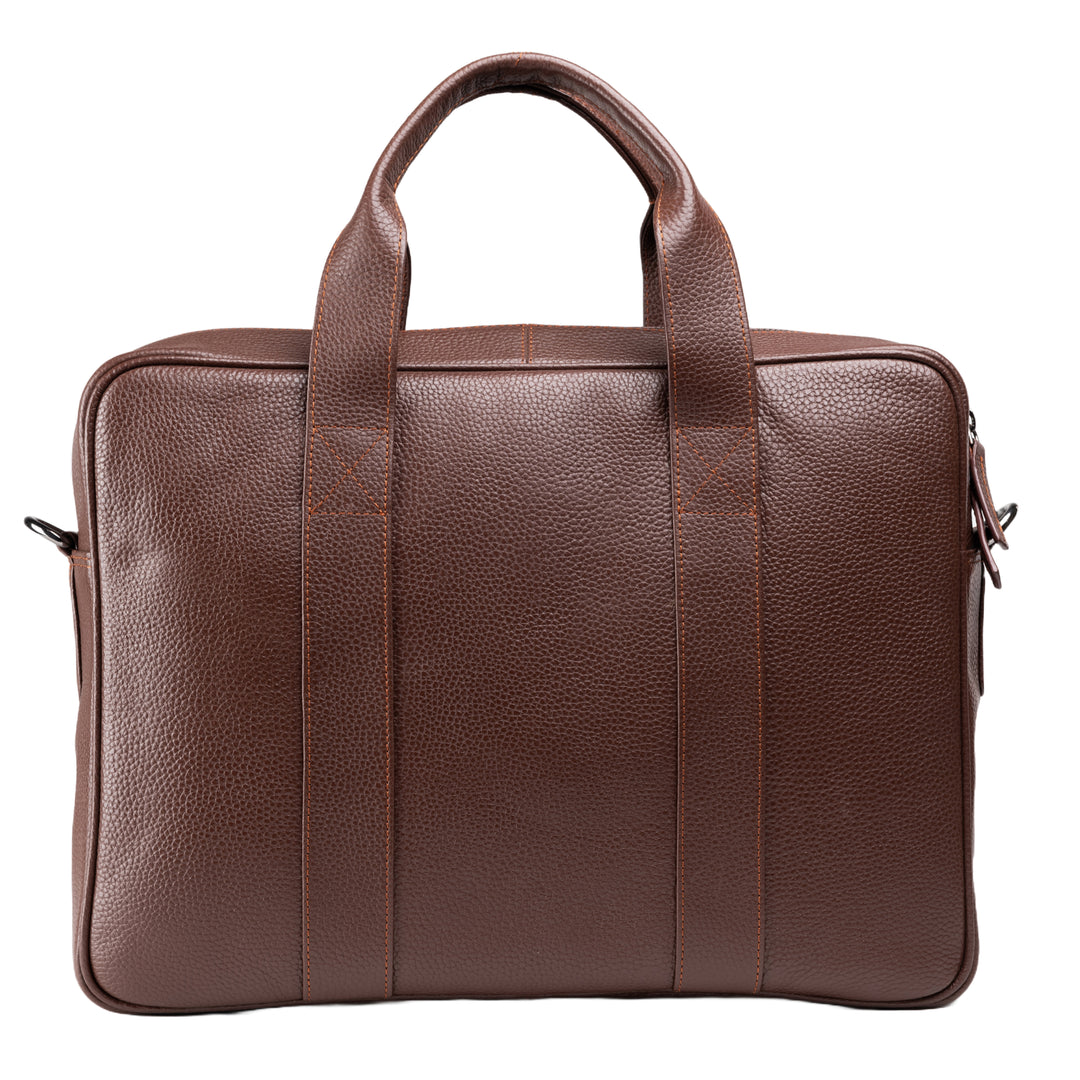 Brown Leather Difa Office Bag