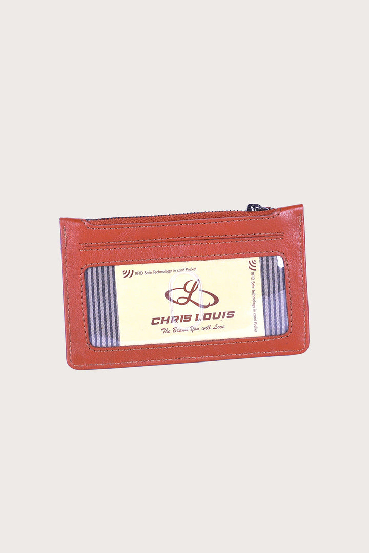 Tan Leather Klewan Card Case