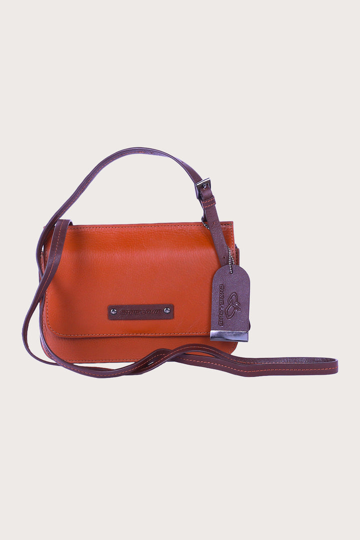 Tan/Brown Leather Isfahan Sling Bag