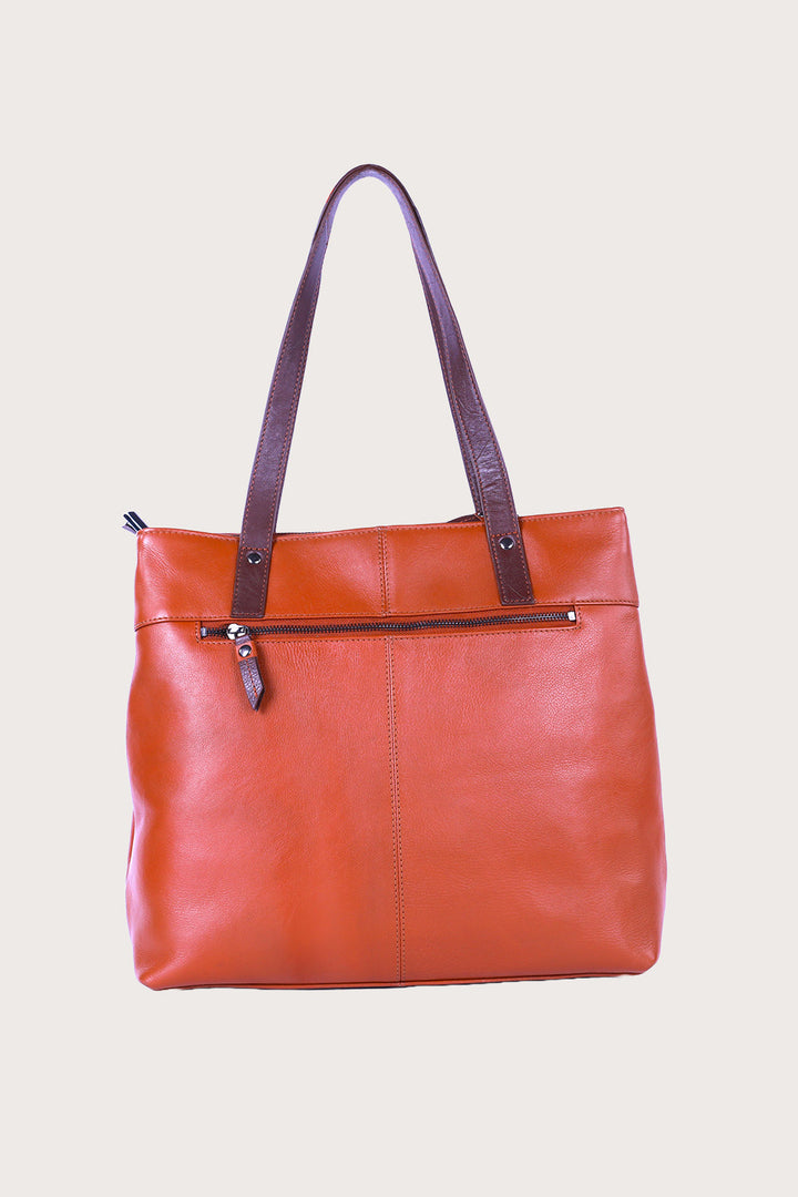 Tan/Brown Leather Meknes Tote Bag