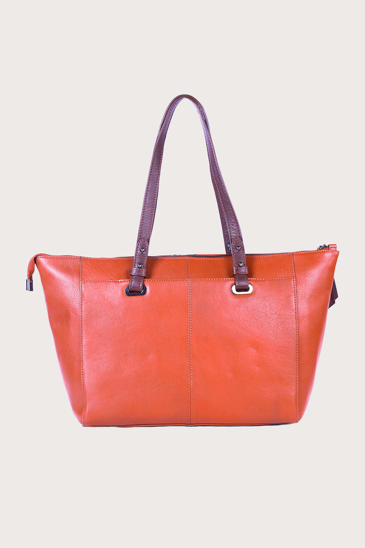 Tan/Brown Leather Brolga Tote Bag