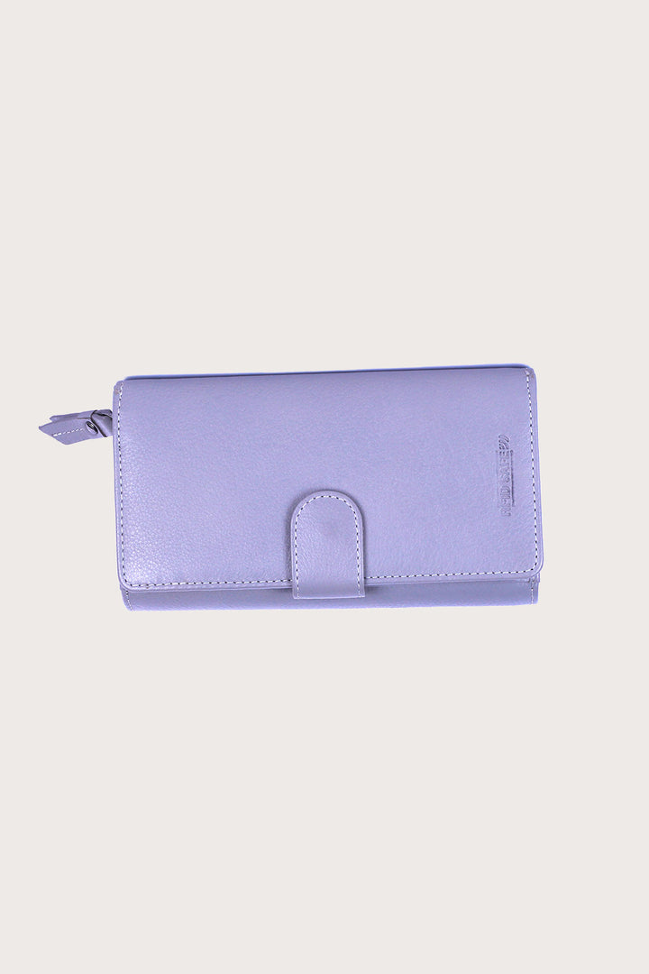 Grey Leather Beehive Ladies Wallet