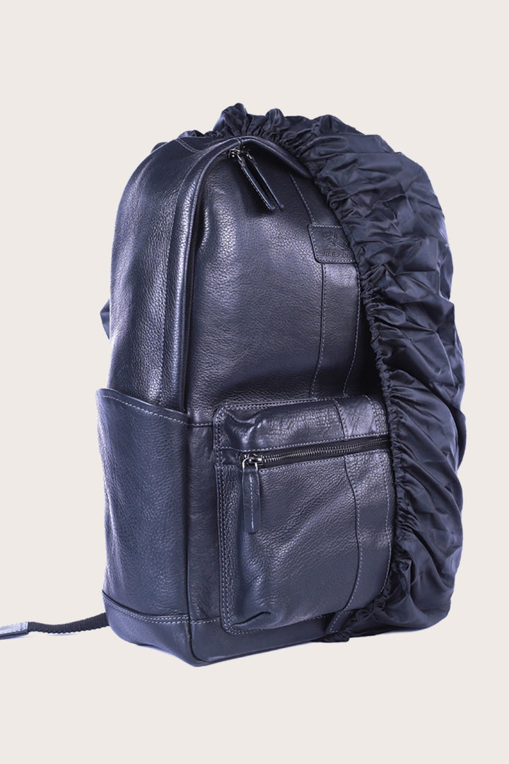 Black Leather Wallaroo Backpack