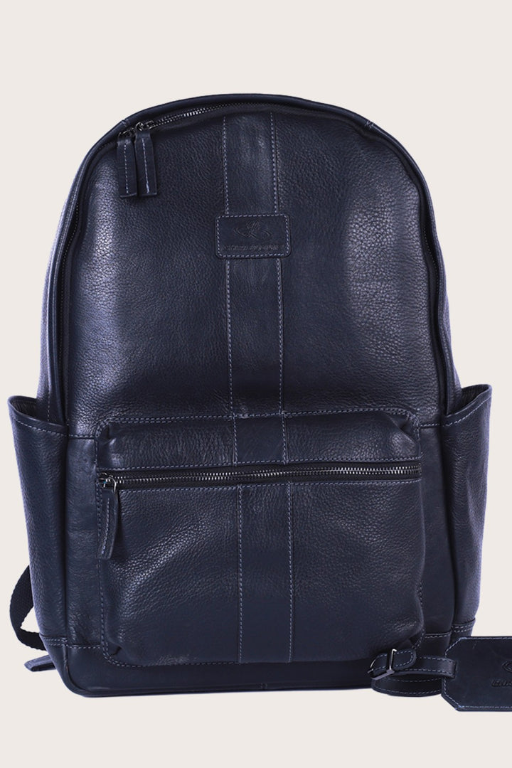 Black Leather Wallaroo Backpack