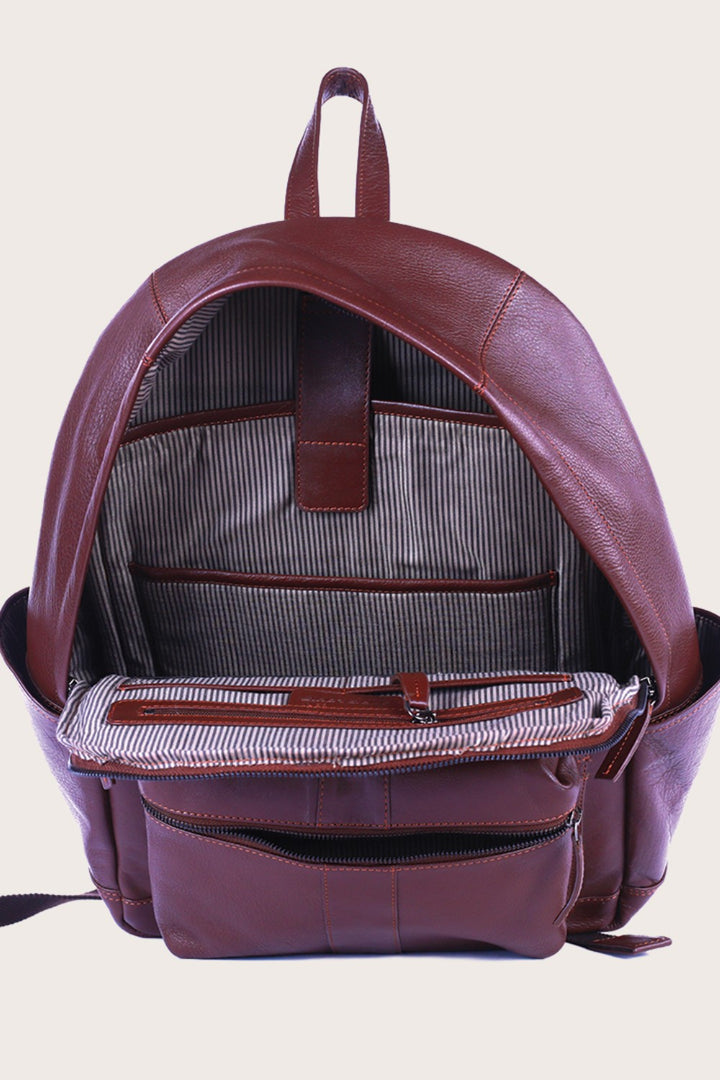 Brown Leather Wallaroo Backpack