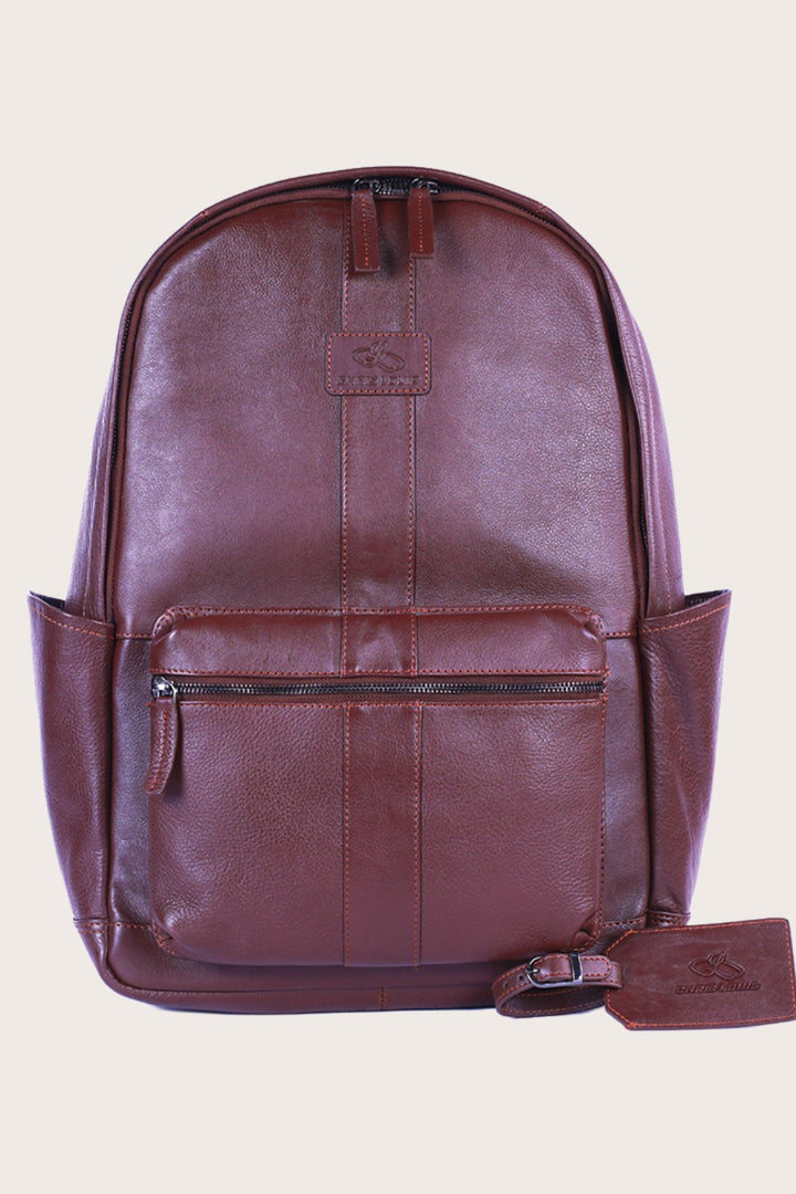 Brown Leather Wallaroo Backpack