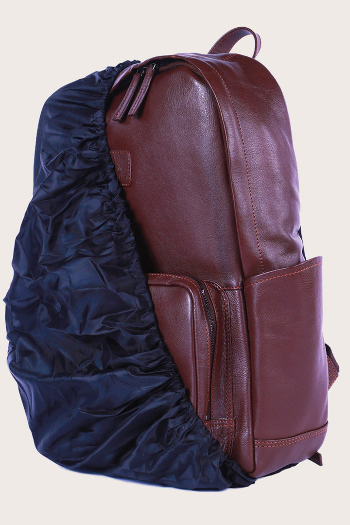 Brown Leather Wollaby Backpack