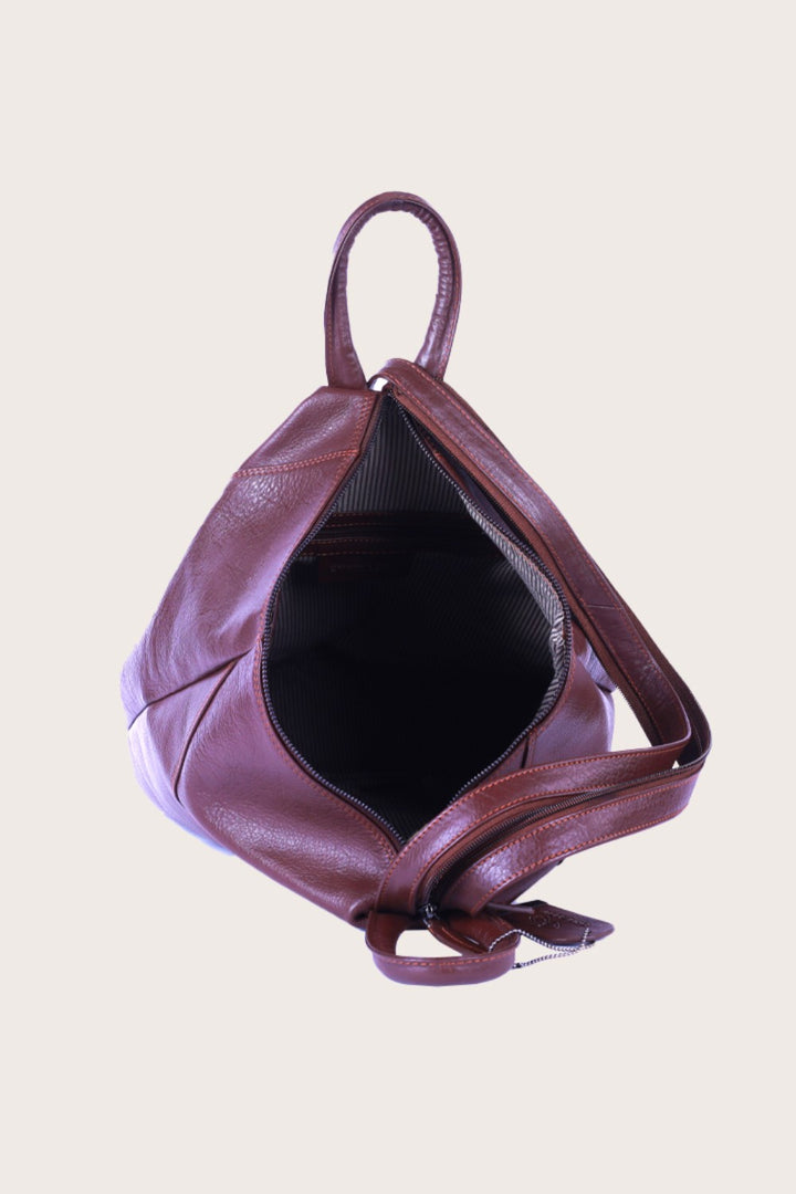 Brown Leather Jarrah Shoulder Bag