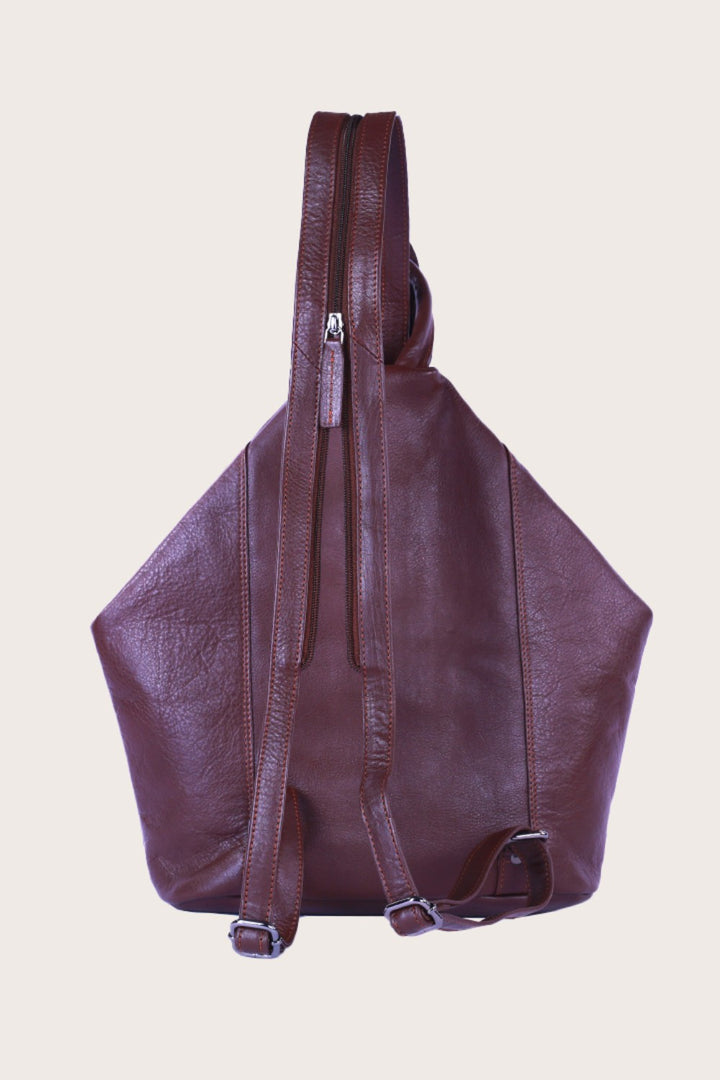 Brown Leather Jarrah Shoulder Bag