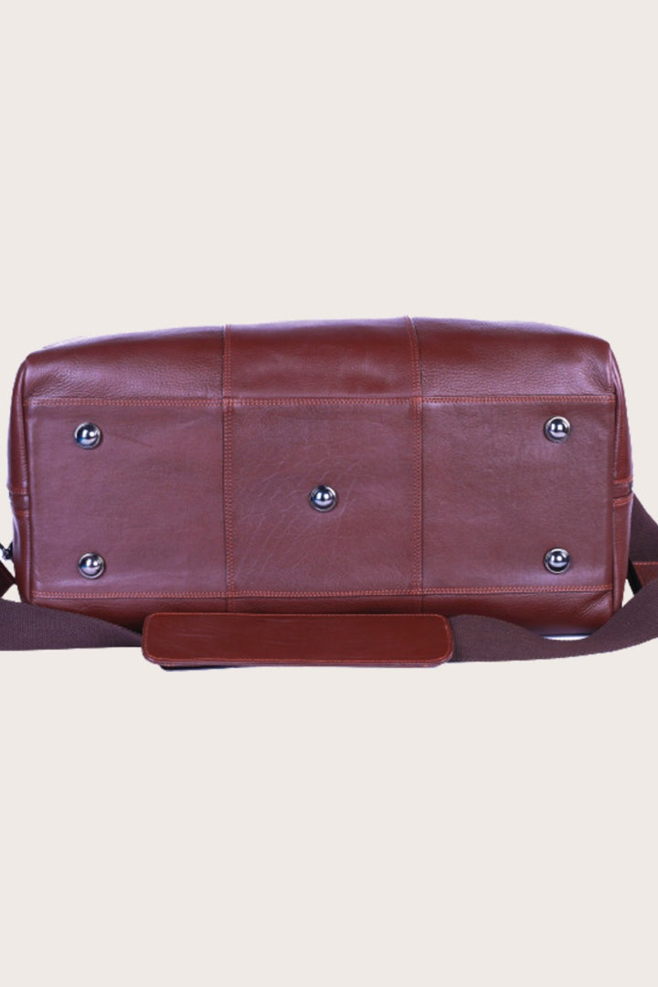 Brown Leather Amsterdam Travel Overnight Bag