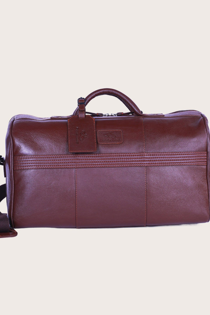 Brown Leather Ohrid Duffle Bag