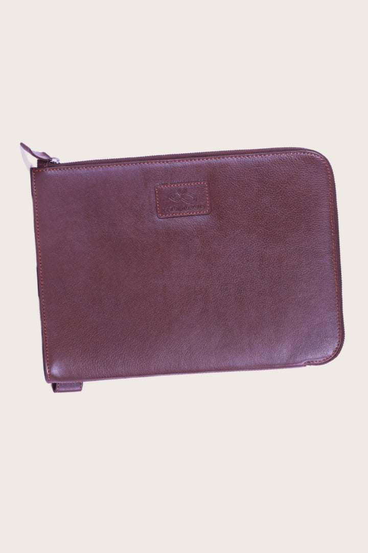 Brown Leather Capillas i-Pad/File Organizer