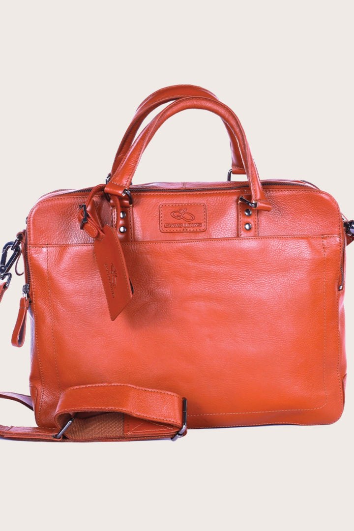 Tan Leather Stonehenge Office bag