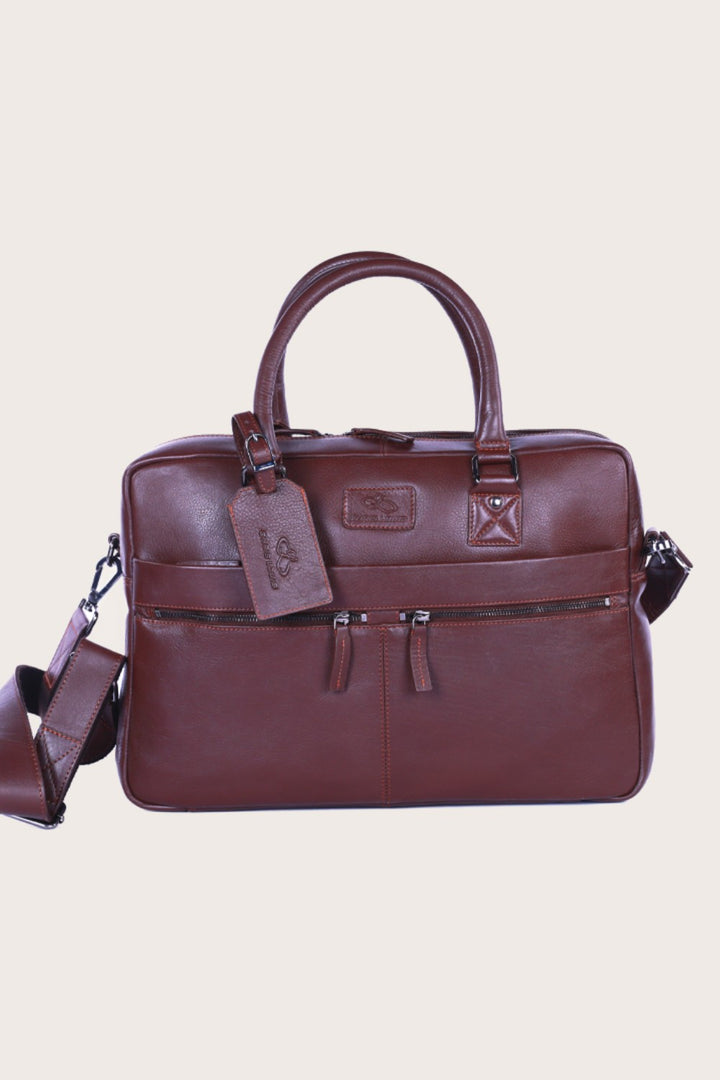 Brown Leather Ephesus Office Bag