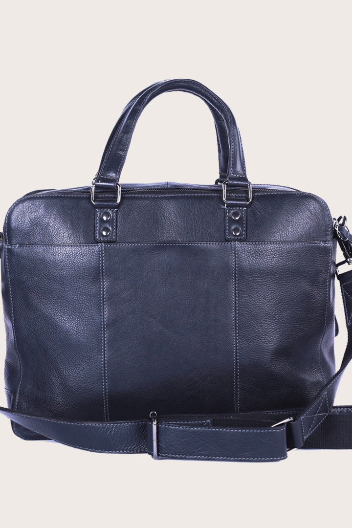 Black Leather Stonehenge Office bag