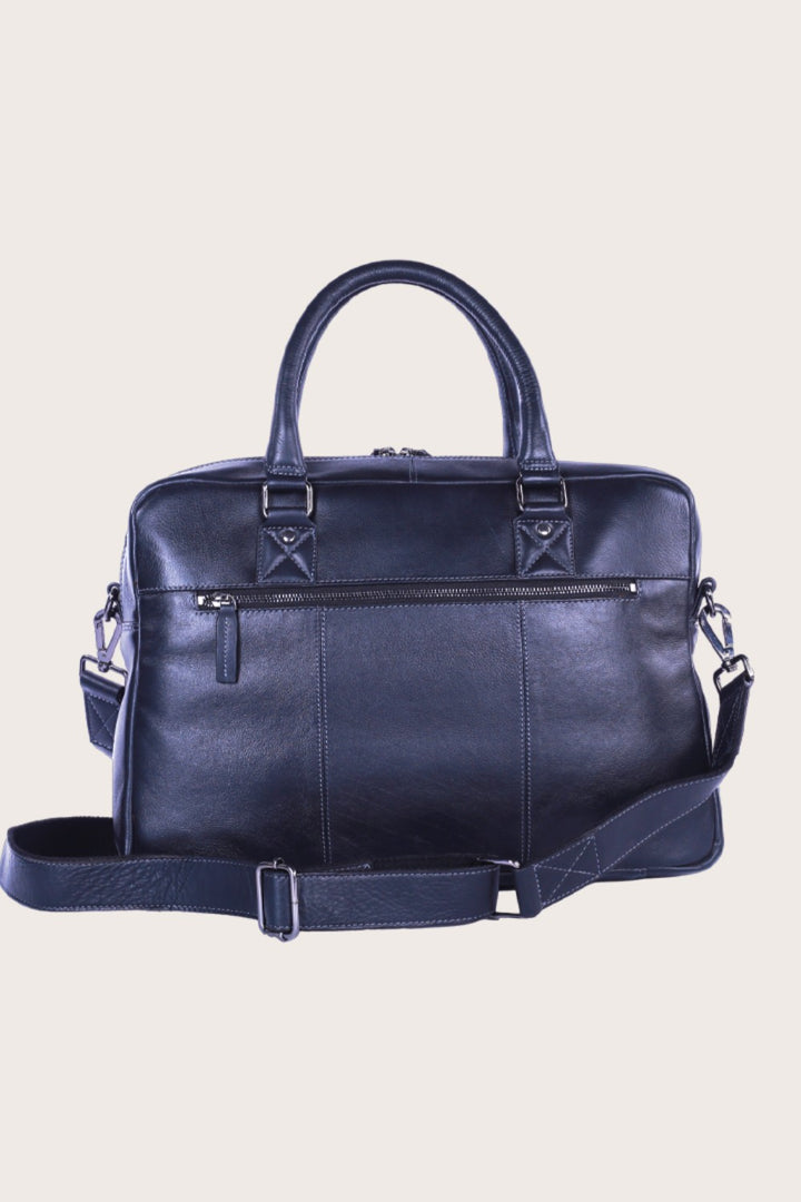 Black Leather Ephesus Office Bag