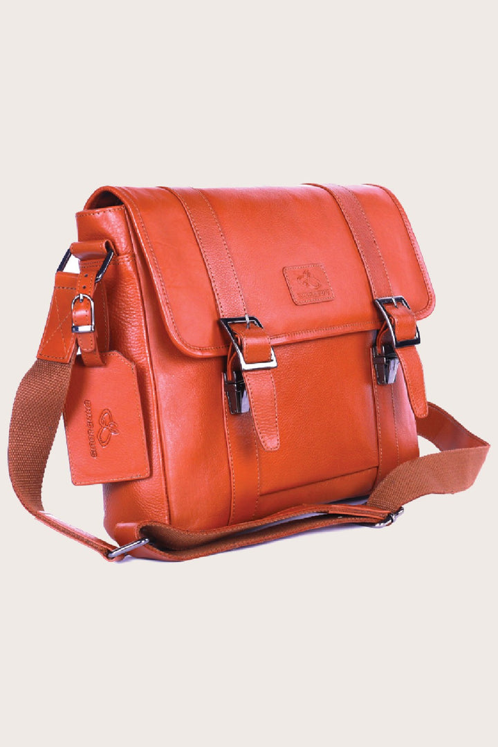 Tan Leather Bethlehem Office Bag