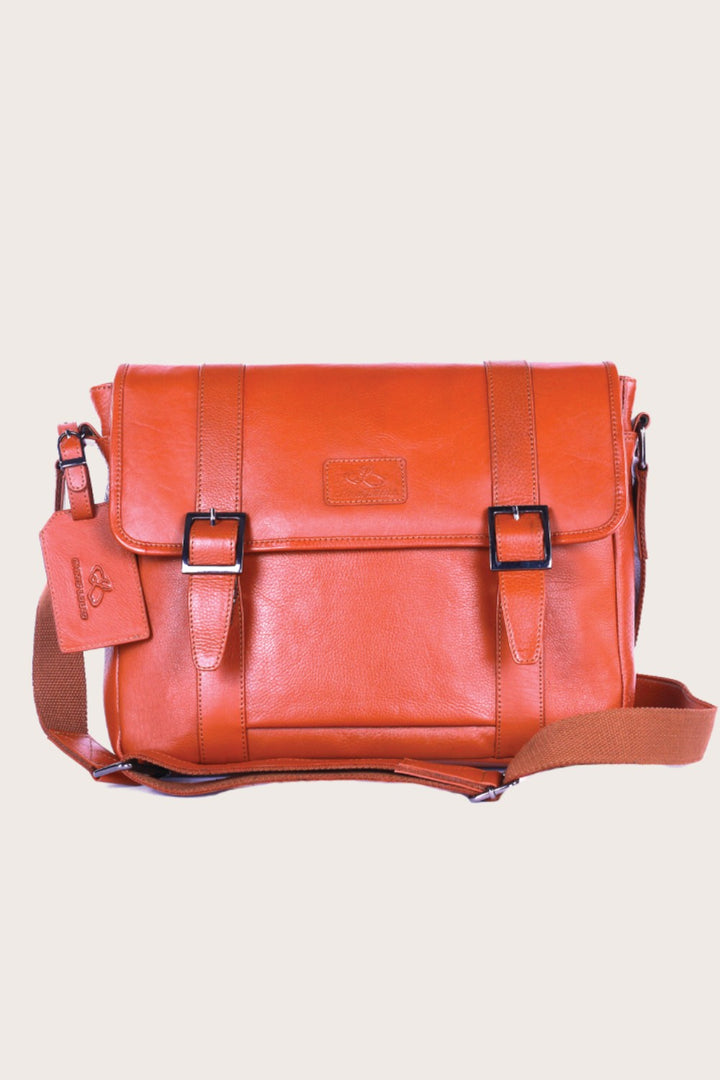 Tan Leather Bethlehem Office Bag