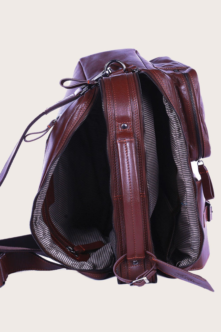 Brown Leather Kakadu Men's Bag