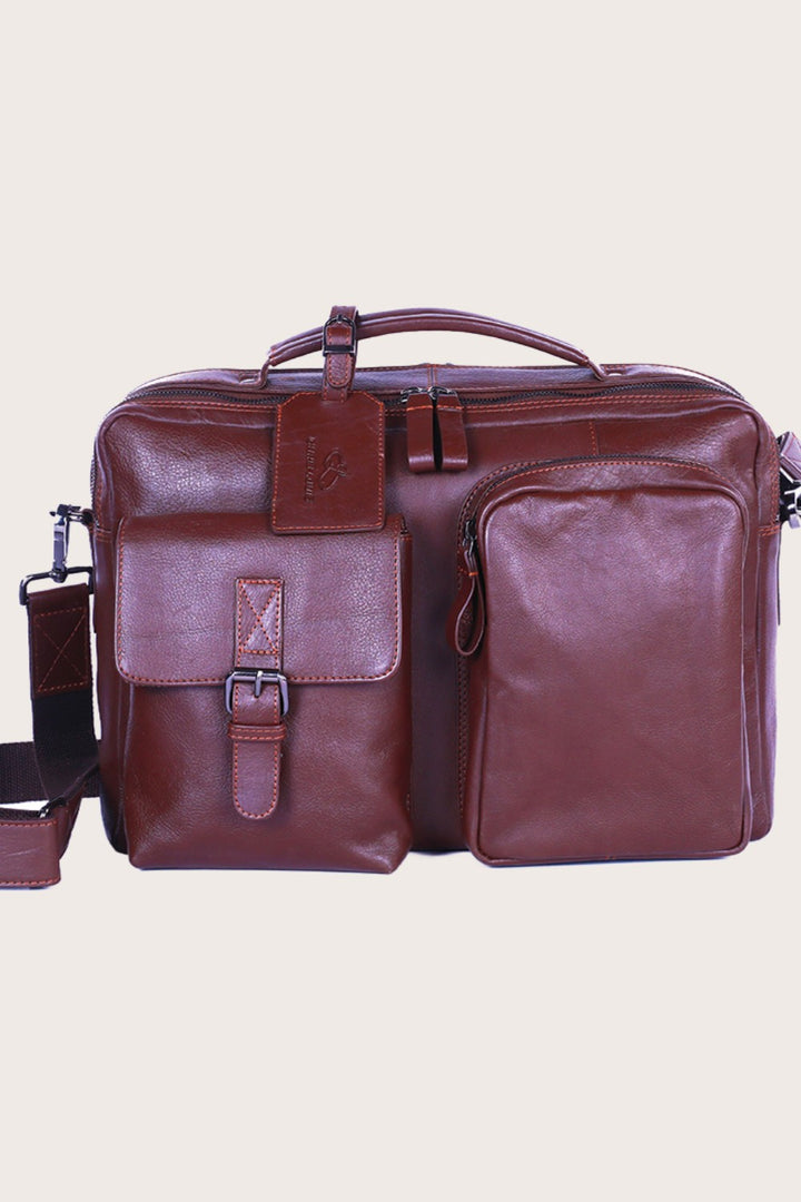 Brown Leather Kakadu Men's Bag