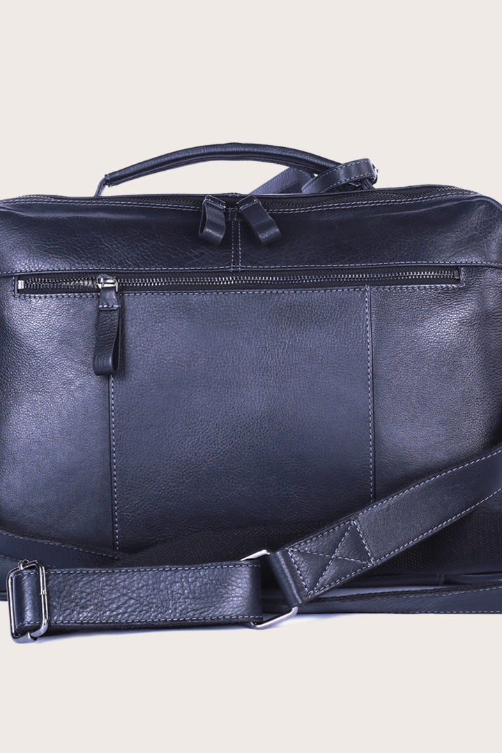 Black Leather Kakadu Men's Bag