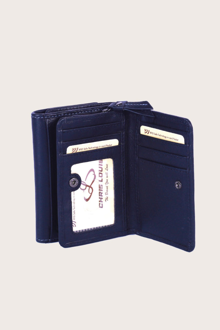 Black Leather Gilgie Ladies Wallet