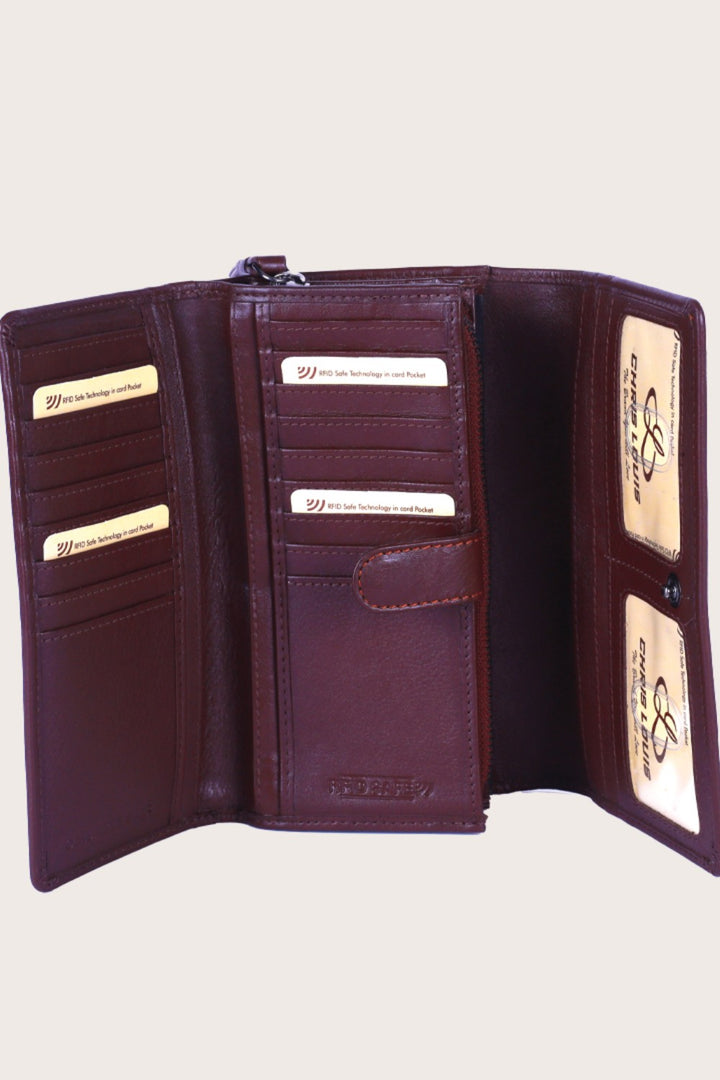 Brown Leather Venice Ladies Wallet