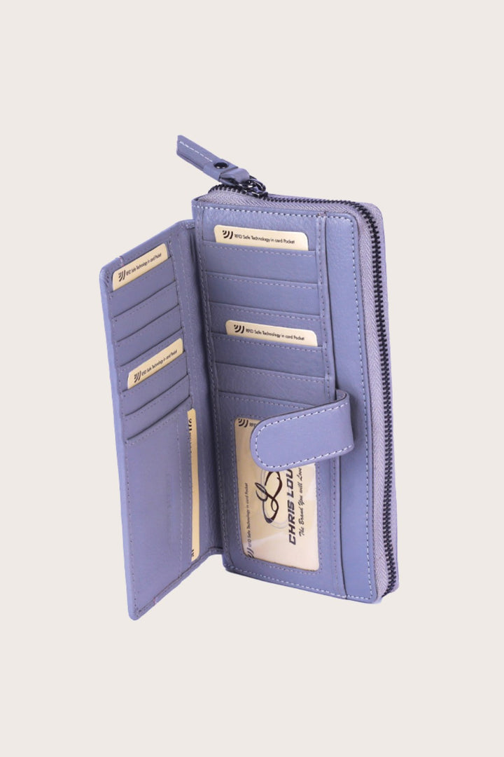 Grey Leather Balea Ladies Wallet