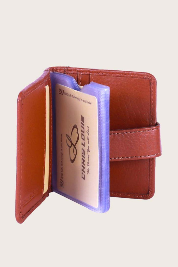 Tan Leather Edwin Card Case