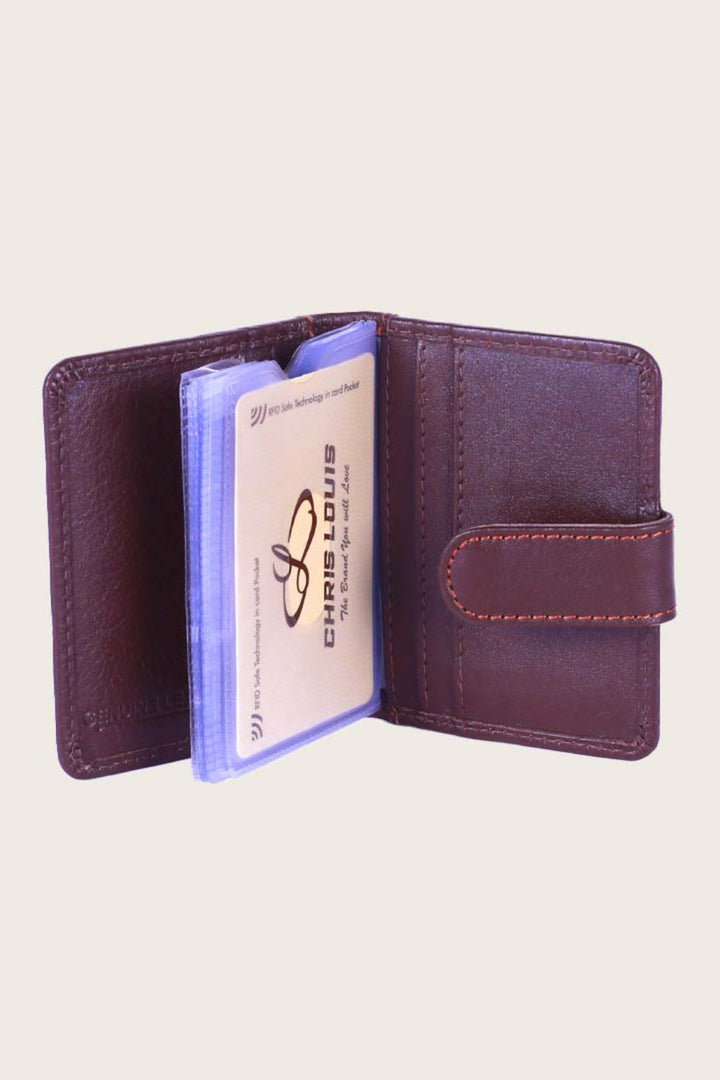 Brown Leather Edwin Card Case