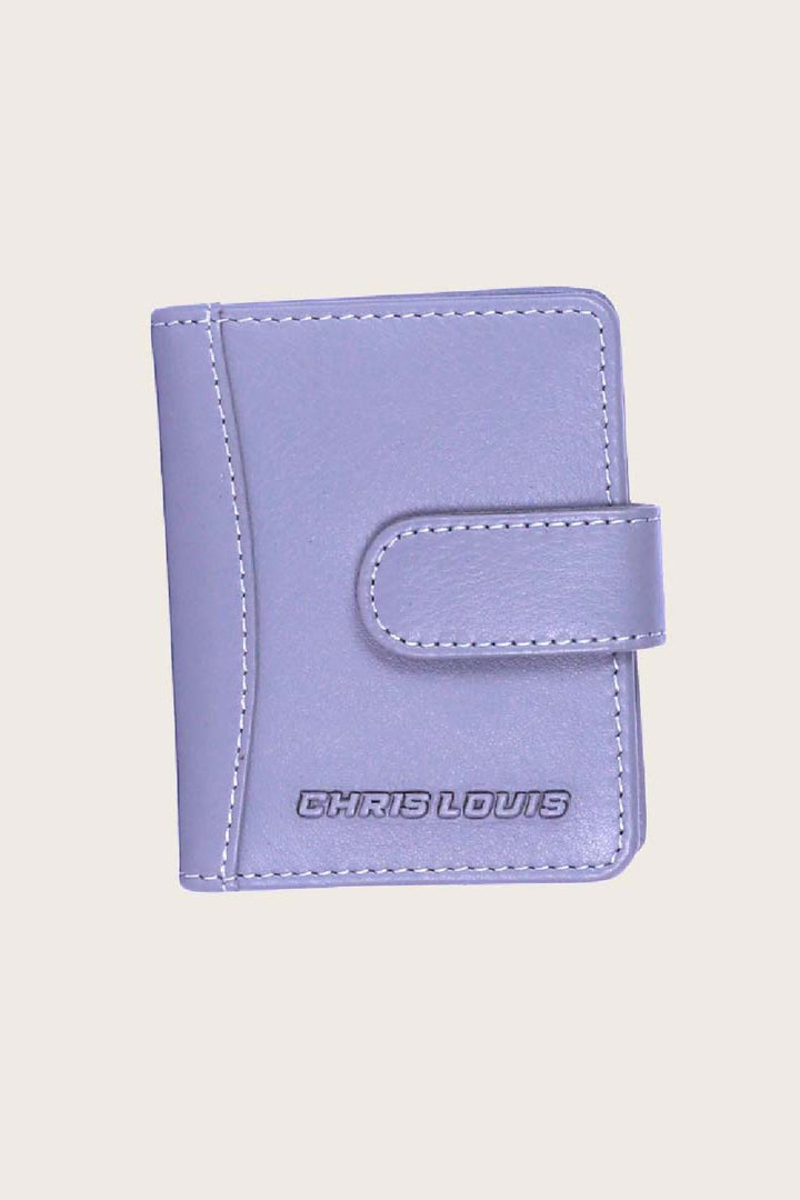 Grey Leather Edwin Card Case