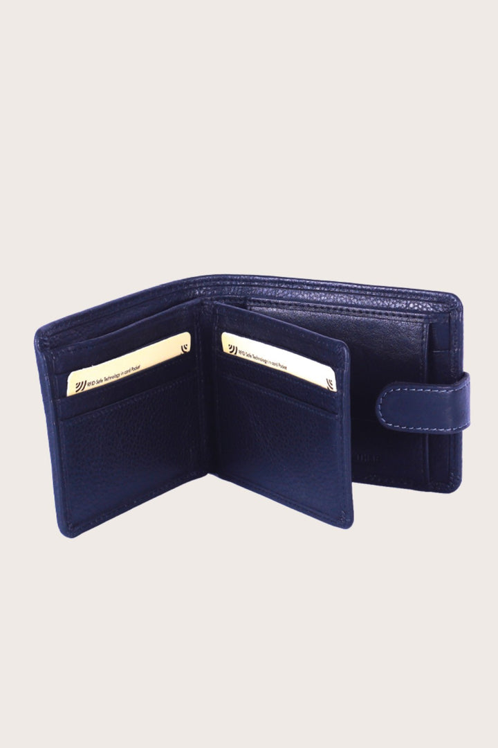 Black Giza Leather Tab Wallet