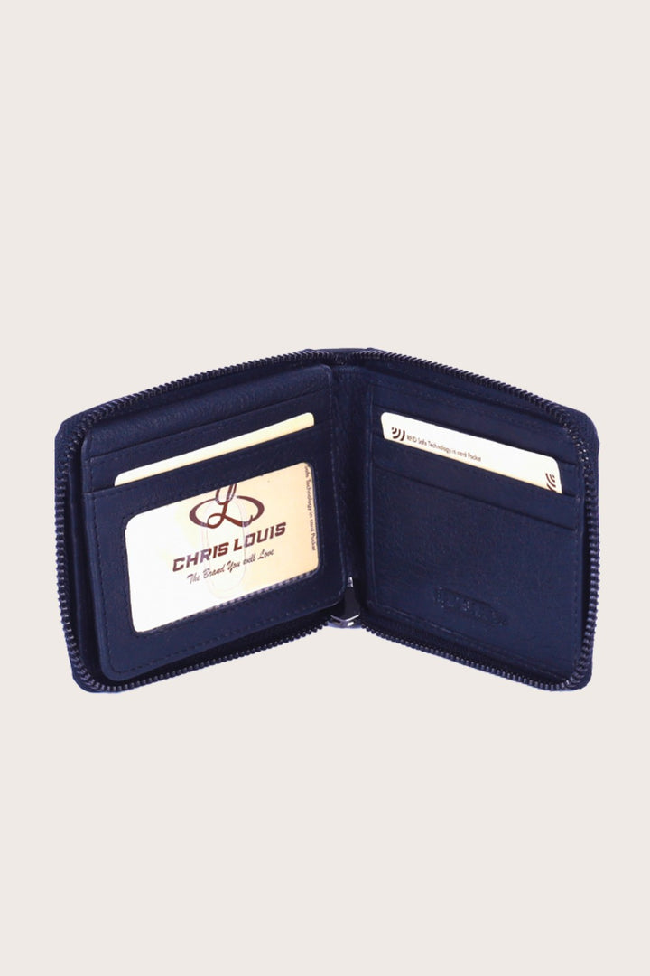 Black Leather Wurley Wallet