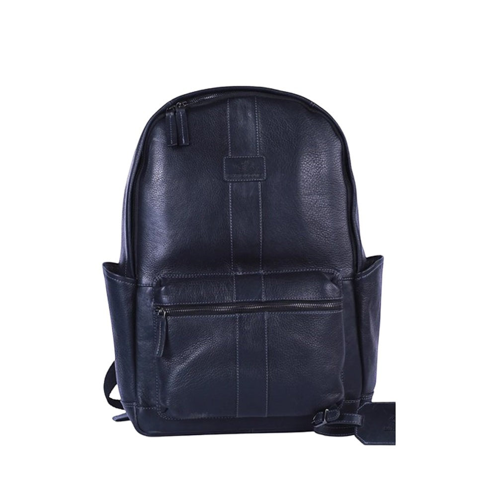 chris leather backpack Chris" Business STILORD stud closure keeps whats inside secure Black Leather Wallaroo Backpack Premium