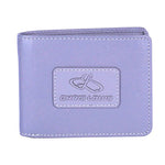 Chris Louis grey bi-fold wallet made of genuine leather with 6 card slots and RFID protection.