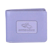 Chris Louis grey bi-fold wallet made of genuine leather with 6 card slots and RFID protection.