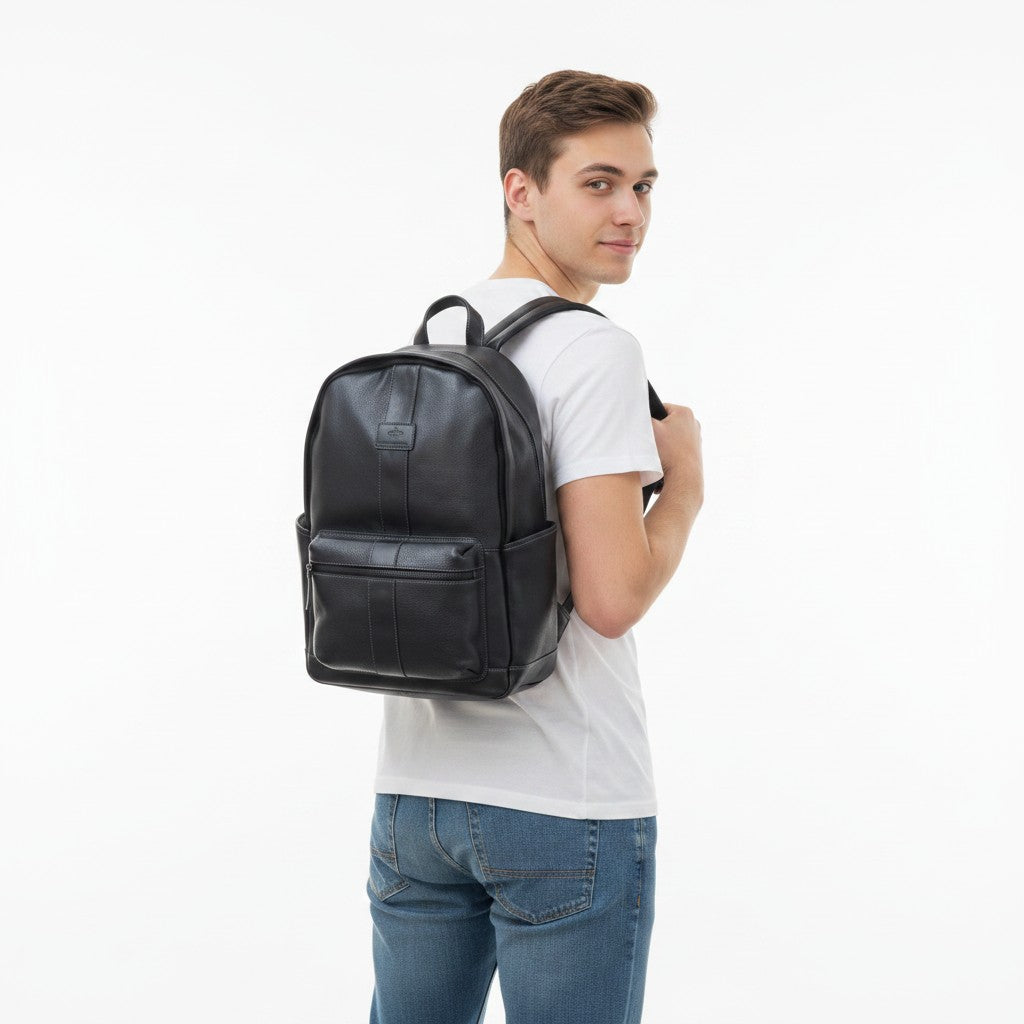 Black Leather Wallaroo Backpack Premium & Durable – Chris Louis