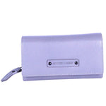 Chris Louis Venice Ladies Wallet in light purple genuine leather with multiple card slots and coin pocket.